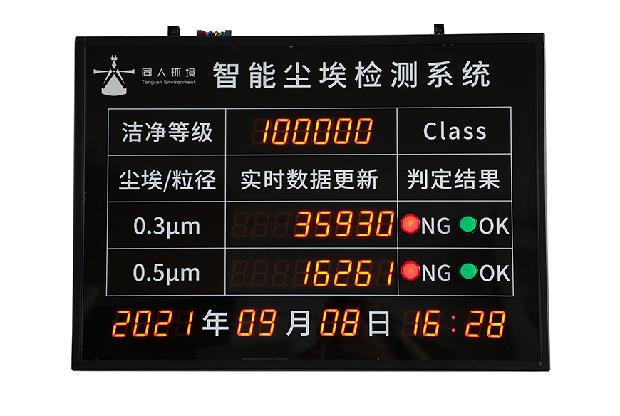 尘埃粒子计数器看板
